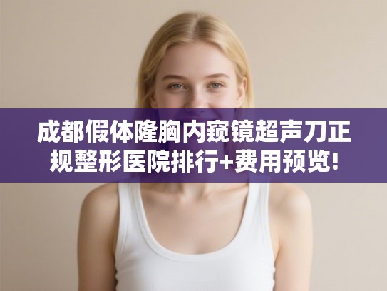 成都假体隆胸内窥镜超声刀正规整形医院排行+费用预览! 成都假体隆胸内窥镜超声刀正规整形医院排行+费用预览!