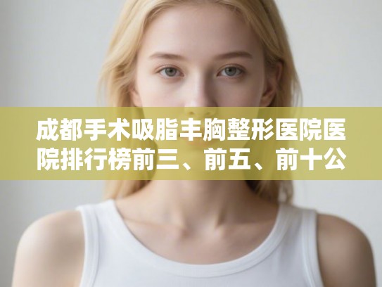 成都手术吸脂丰胸整形医院医院排行榜前三、前五、前十公布! 成都手术吸脂丰胸整形医院医院排行榜前三、前五、前十公布!
