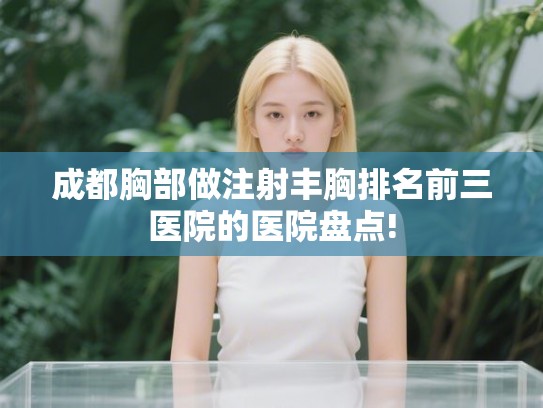 成都胸部做注射丰胸排名前三医院的医院盘点! 成都胸部做注射丰胸排名前三医院的医院盘点!