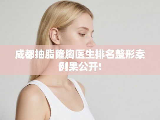 成都抽脂隆胸医生排名整形案例果公开! 成都抽脂隆胸医生排名整形案例果公开!