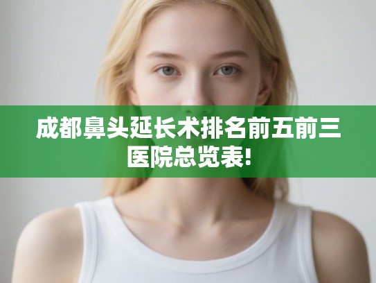 成都鼻头延长术排名前五前三医院总览表!
