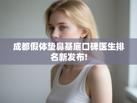 成都假体垫鼻基底口碑医生排名新发布!