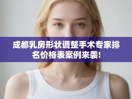 成都乳房形状调整手术专家排名价格表案例来袭! 成都乳房形状调整手术专家排名价格表案例来袭!