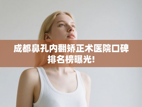成都鼻孔内翻矫正术医院口碑排名榜曝光! 成都鼻孔内翻矫正术医院口碑排名榜曝光!