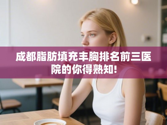 成都脂肪填充丰胸排名前三医院的你得熟知! 成都脂肪填充丰胸排名前三医院的你得熟知!
