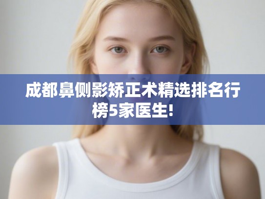 成都鼻侧影矫正术精选排名行榜5家医生!
