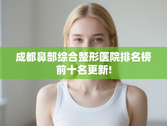 成都鼻部综合整形医院排名榜前十名更新! 成都鼻部综合整形医院排名榜前十名更新!