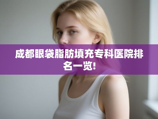 成都眼袋脂肪填充专科医院排名一览! 成都眼袋脂肪填充专科医院排名一览!