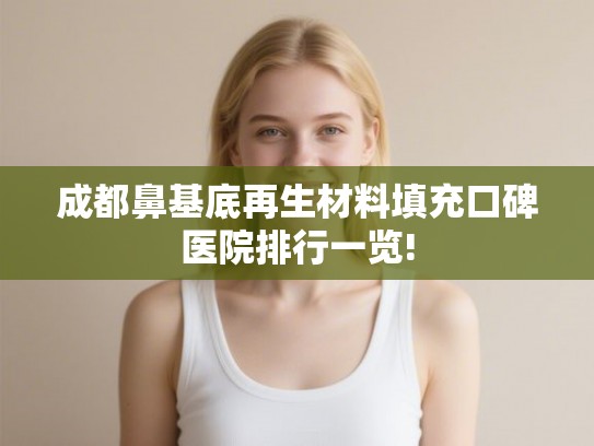 成都鼻基底再生材料填充口碑医院排行一览! 成都鼻基底再生材料填充口碑医院排行一览!