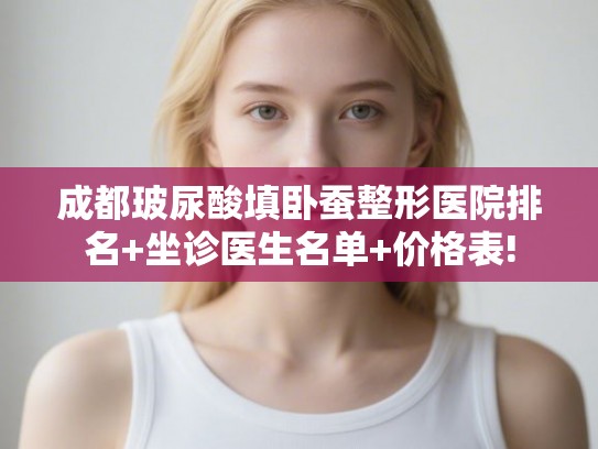 成都玻尿酸填卧蚕整形医院排名+坐诊医生名单+价格表!