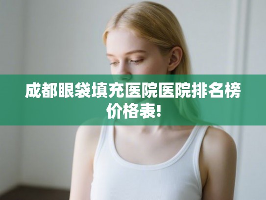 成都眼袋填充医院医院排名榜价格表! 成都眼袋填充医院医院排名榜价格表!