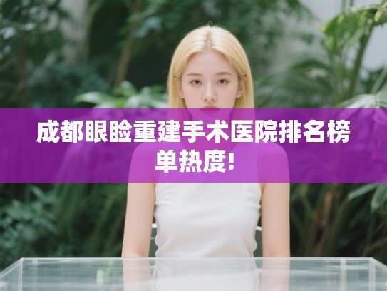 成都眼睑重建手术医院排名榜单热度! 成都眼睑重建手术医院排名榜单热度!