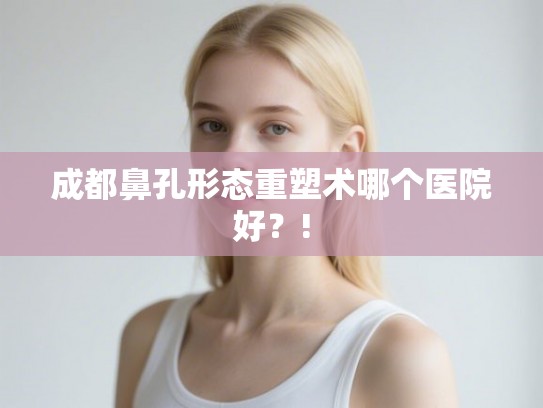 成都鼻孔形态重塑术哪个医院好？!