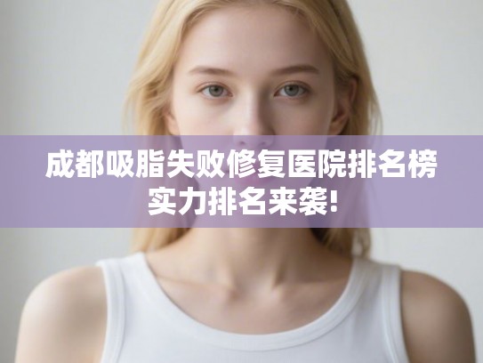 成都吸脂失败修复医院排名榜实力排名来袭! 成都吸脂失败修复医院排名榜实力排名来袭!