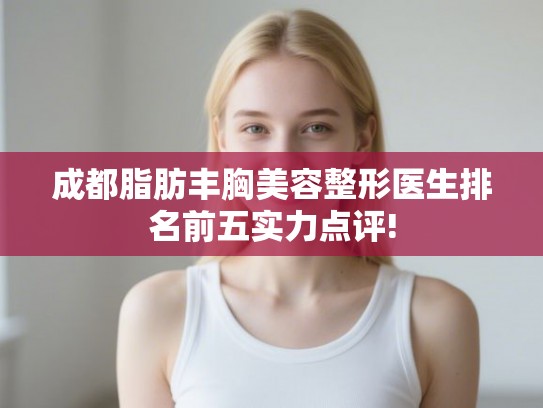 成都脂肪丰胸美容整形医生排名前五实力点评! 成都脂肪丰胸美容整形医生排名前五实力点评!