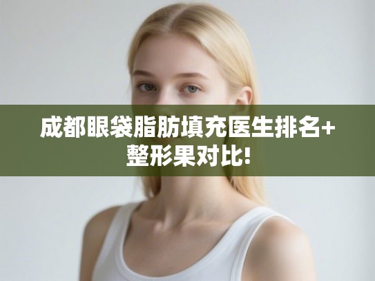 成都眼袋脂肪填充医生排名+整形果对比!