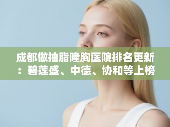 成都做抽脂隆胸医院排名更新:碧莲盛、中德、协和等上榜! 成都做抽脂隆胸医院排名更新:碧莲盛、中德、协和等上榜!