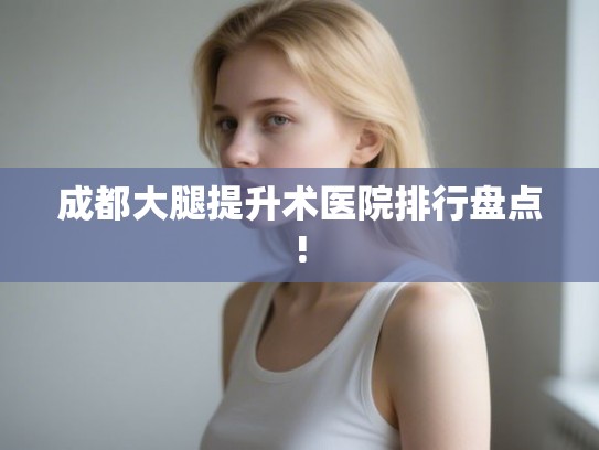 成都大腿提升术医院排行盘点!
