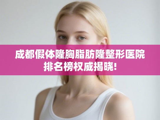成都假体隆胸脂肪隆整形医院排名榜权威揭晓! 成都假体隆胸脂肪隆整形医院排名榜权威揭晓!