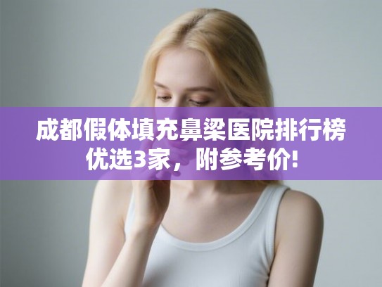 成都假体填充鼻梁医院排行榜优选3家，附参考价!
