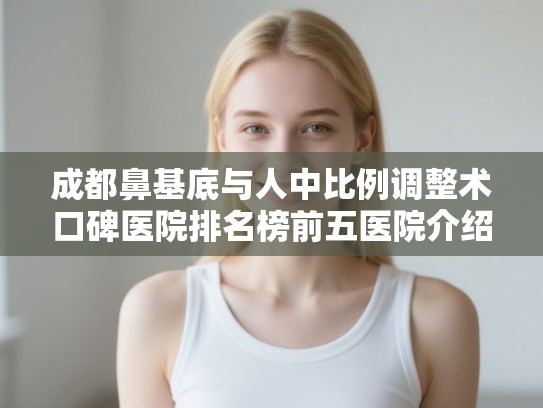 成都鼻基底与人中比例调整术口碑医院排名榜前五医院介绍! 成都鼻基底与人中比例调整术口碑医院排名榜前五医院介绍!