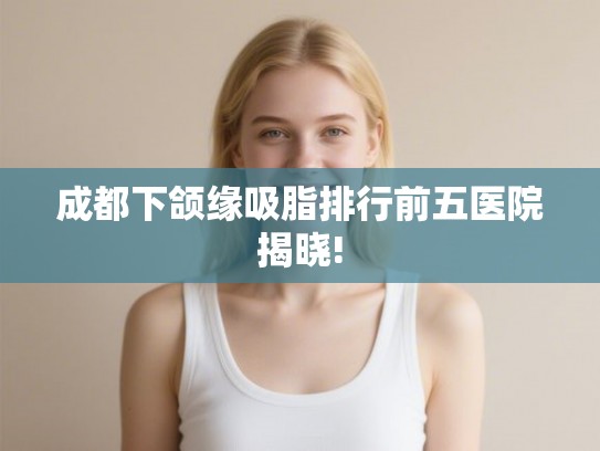 成都下颌缘吸脂排行前五医院揭晓! 成都下颌缘吸脂排行前五医院揭晓!