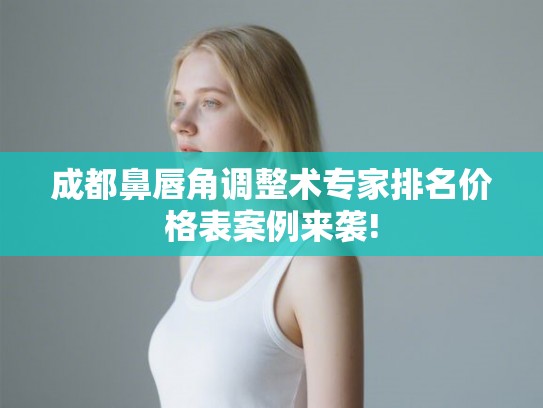 成都鼻唇角调整术专家排名价格表案例来袭! 成都鼻唇角调整术专家排名价格表案例来袭!