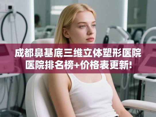 成都鼻基底三维立体塑形医院医院排名榜+价格表更新! 成都鼻基底三维立体塑形医院医院排名榜+价格表更新!