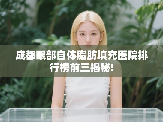 成都眼部自体脂肪填充医院排行榜前三揭秘!