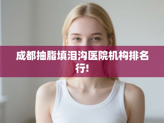 成都抽脂填泪沟医院机构排名行!