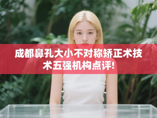 成都鼻孔大小不对称矫正术技术五强机构点评! 成都鼻孔大小不对称矫正术技术五强机构点评!