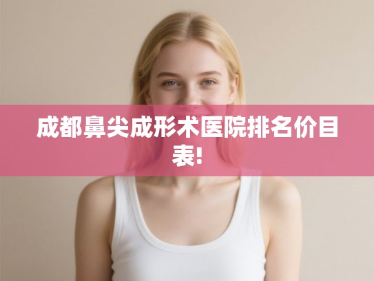 成都鼻尖成形术医院排名价目表! 成都鼻尖成形术医院排名价目表!