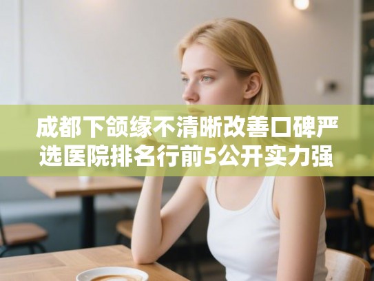 成都下颌缘不清晰改善口碑严选医院排名行前5公开实力强! 成都下颌缘不清晰改善口碑严选医院排名行前5公开实力强!