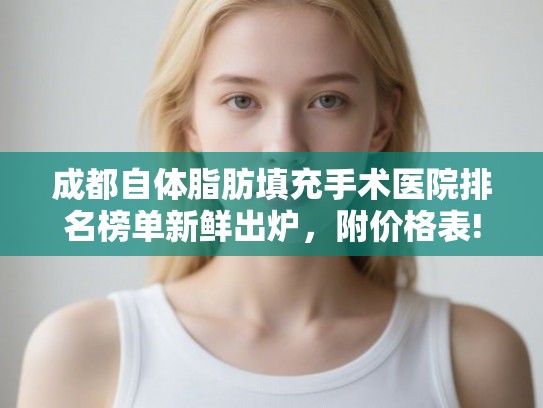 成都自体脂肪填充手术医院排名榜单新鲜出炉,附价格表! 成都自体脂肪填充手术医院排名榜单新鲜出炉,附价格表!