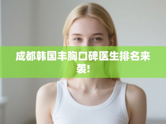 成都韩国丰胸口碑医生排名来袭!