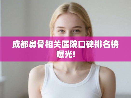 成都鼻骨相关医院口碑排名榜曝光!