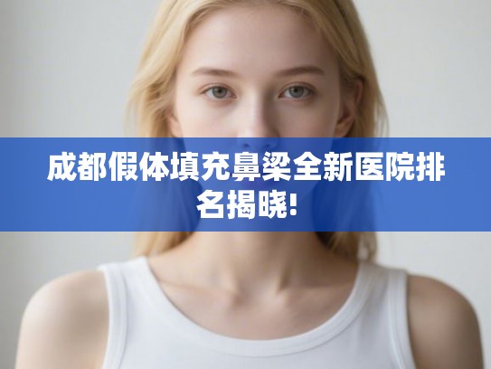 成都假体填充鼻梁全新医院排名揭晓!