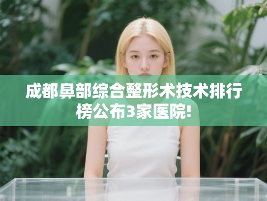 成都鼻部综合整形术技术排行榜公布3家医院!