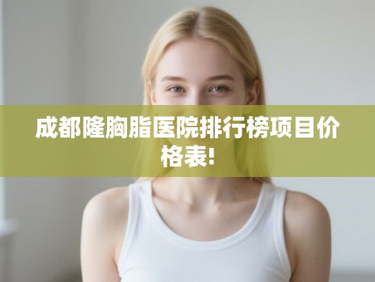 成都隆胸脂医院排行榜项目价格表!