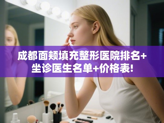 成都面颊填充整形医院排名+坐诊医生名单+价格表!