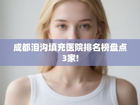 成都泪沟填充医院排名榜盘点3家!