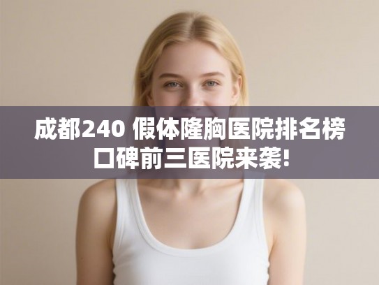 成都240 假体隆胸医院排名榜口碑前三医院来袭!