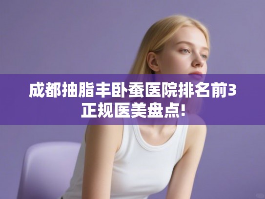 成都抽脂丰卧蚕医院排名前3正规医美盘点!
