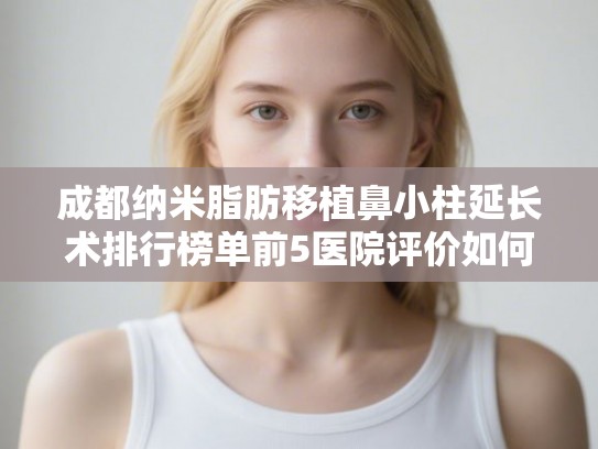 成都纳米脂肪移植鼻小柱延长术排行榜单前5医院评价如何呢!