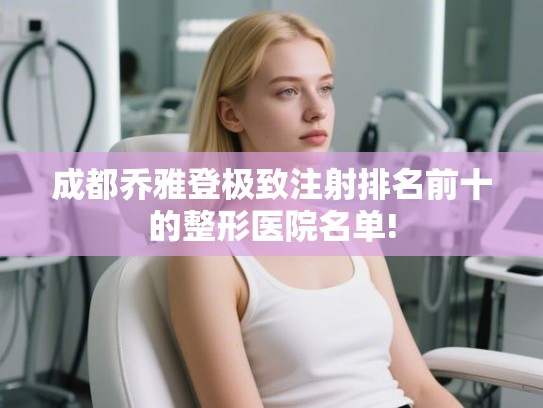 成都乔雅登极致注射排名前十的整形医院名单!