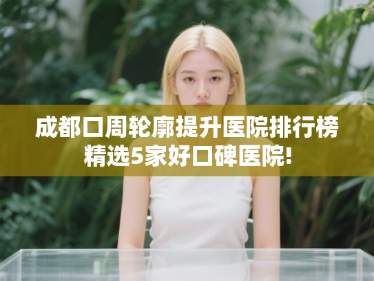 成都口周轮廓提升医院排行榜精选5家好口碑医院!