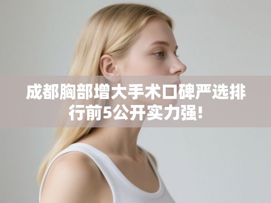 成都胸部增大手术口碑严选排行前5公开实力强!