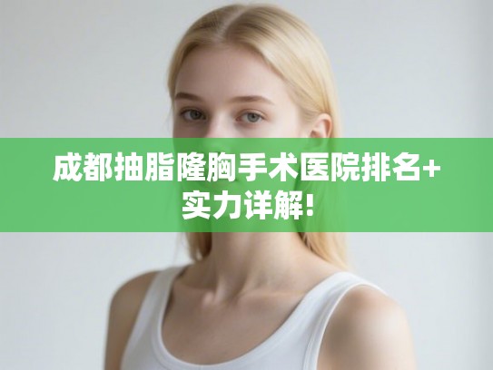 成都抽脂隆胸手术医院排名+实力详解!
