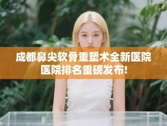 成都鼻尖软骨重塑术全新医院医院排名重磅发布!