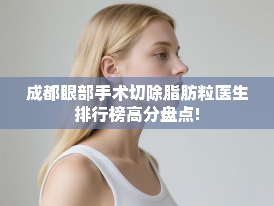 成都眼部手术切除脂肪粒医生排行榜高分盘点!
